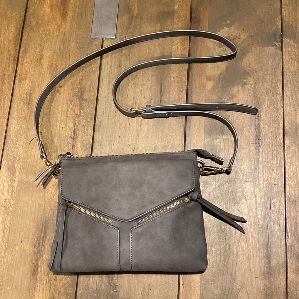 Grey Crossbody Purse